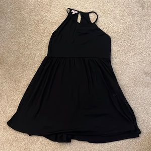 Black midi dress